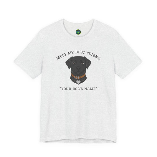 Black Labrador Personalized Dog T-Shirt