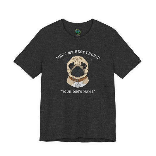 Pug Personalized Dog T-Shirt