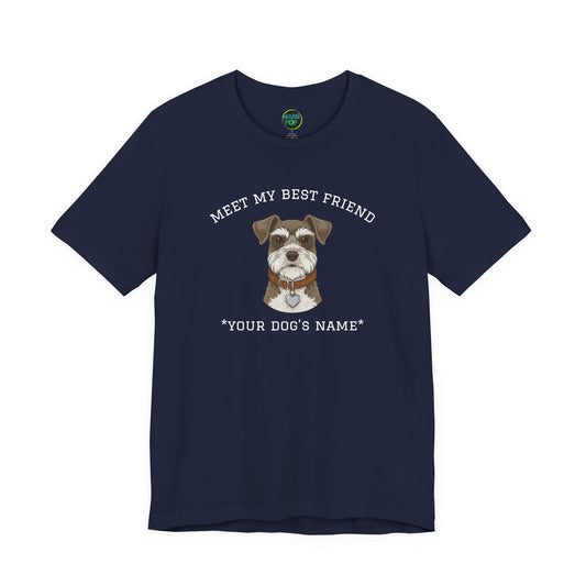 Teacup Schnauzer Personalized Dog T-Shirt