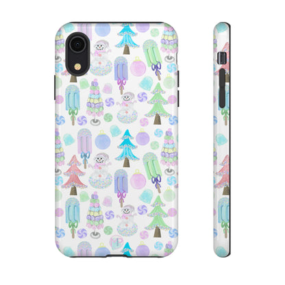 Cute Winter Phone Case, Festive Holiday Design, Tough Phone Cover, Winter Wonderland Case, Christmas Gift for Friends
