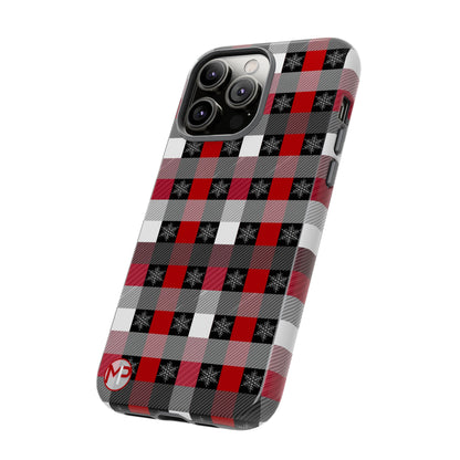 Red and Black Buffalo Plaid Tough Phone Case