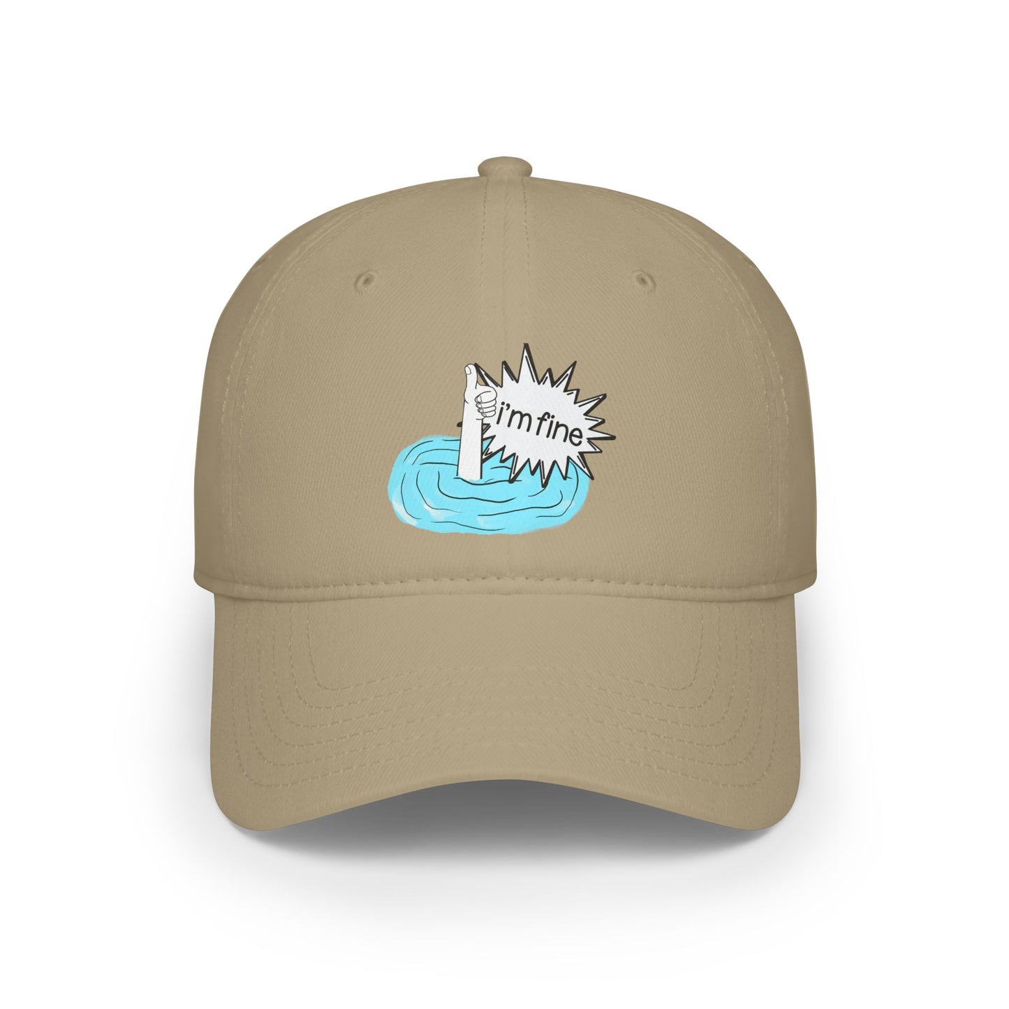 'I'm Fine' Drowning Graphic Hat