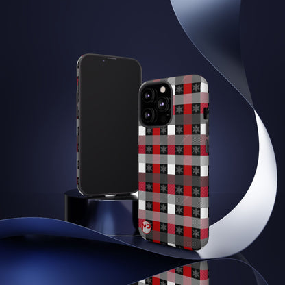 Red and Black Buffalo Plaid Tough Phone Case
