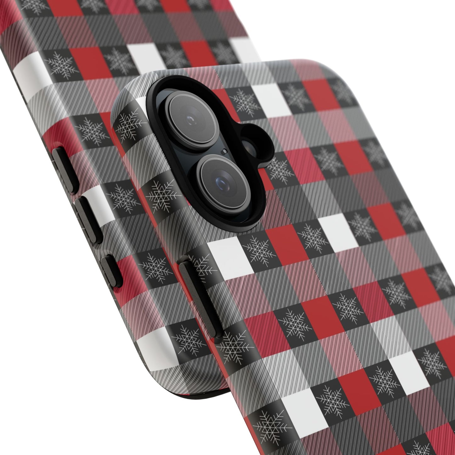 Red and Black Buffalo Plaid Tough Phone Case