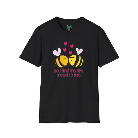 T-Shirt — "You and Me Are Meant to Bee" Cute Bee Couple Valentine Tee