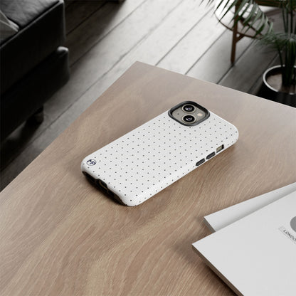 White Mini Polka-Dot Dot Tough Phone Case