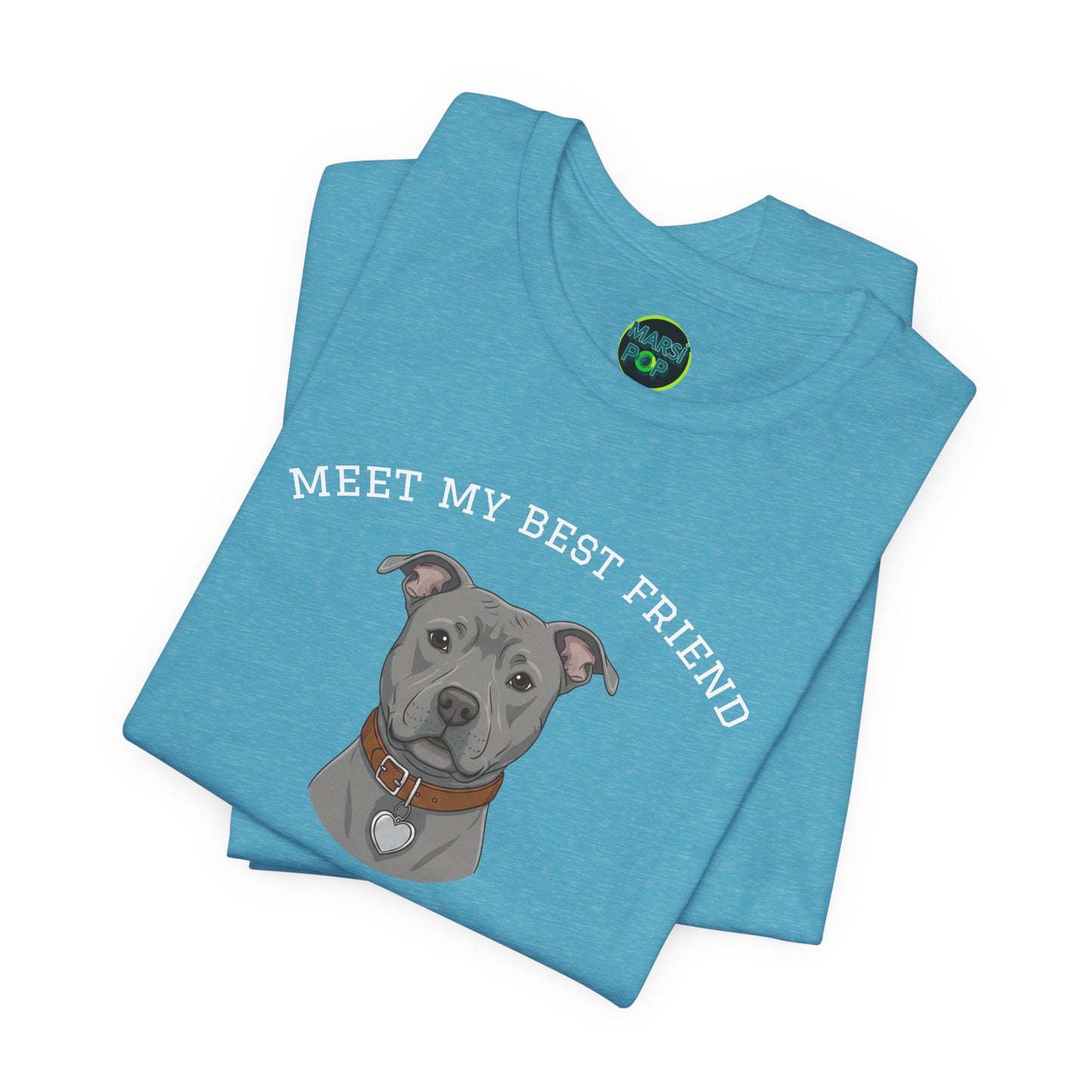 Pitbull- Gray Personalized Dog T-Shirt