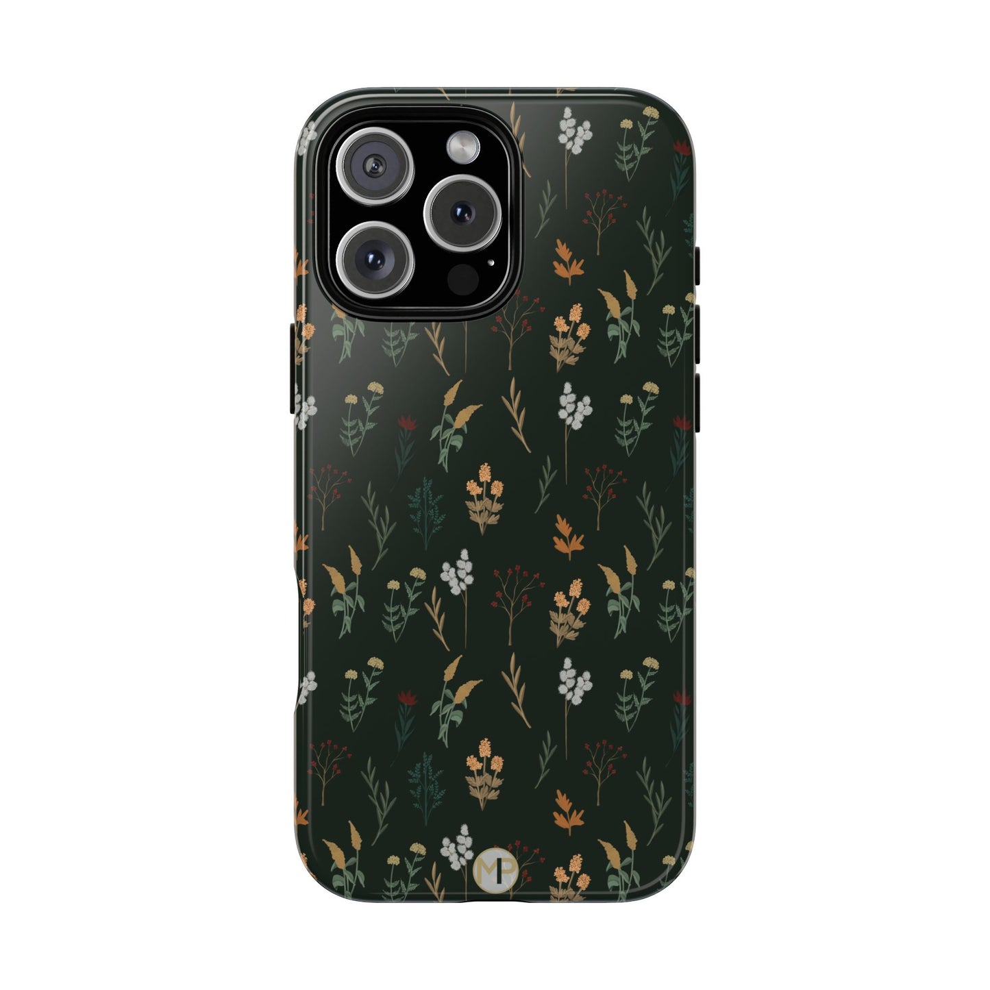 Pressed Floral Tough Phone Case - Durable Design for Nature Lovers