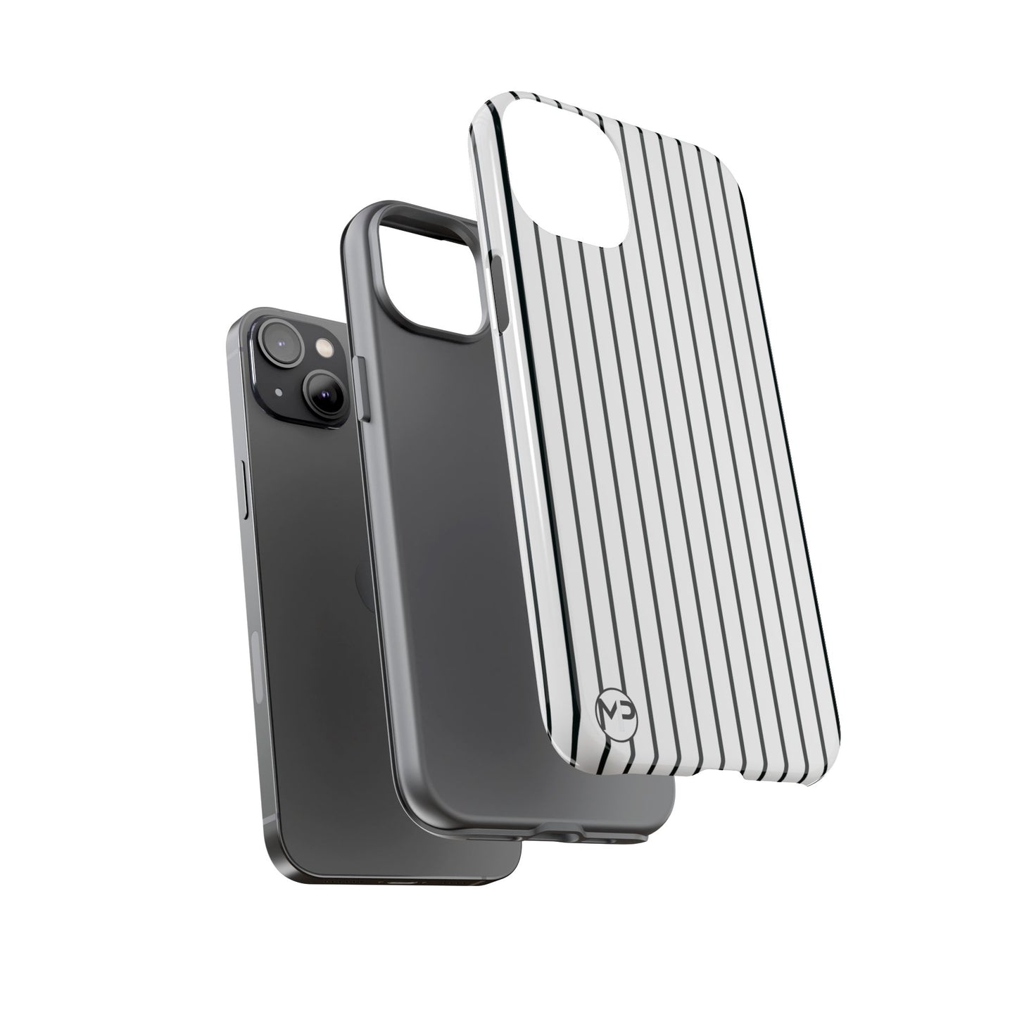 Striped Tough Phone Case — Slim Protective iPhone Cover