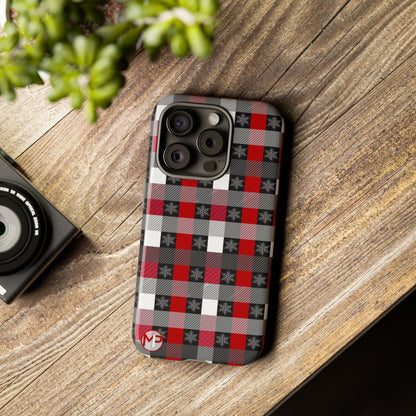 Red and Black Buffalo Plaid Tough Phone Case