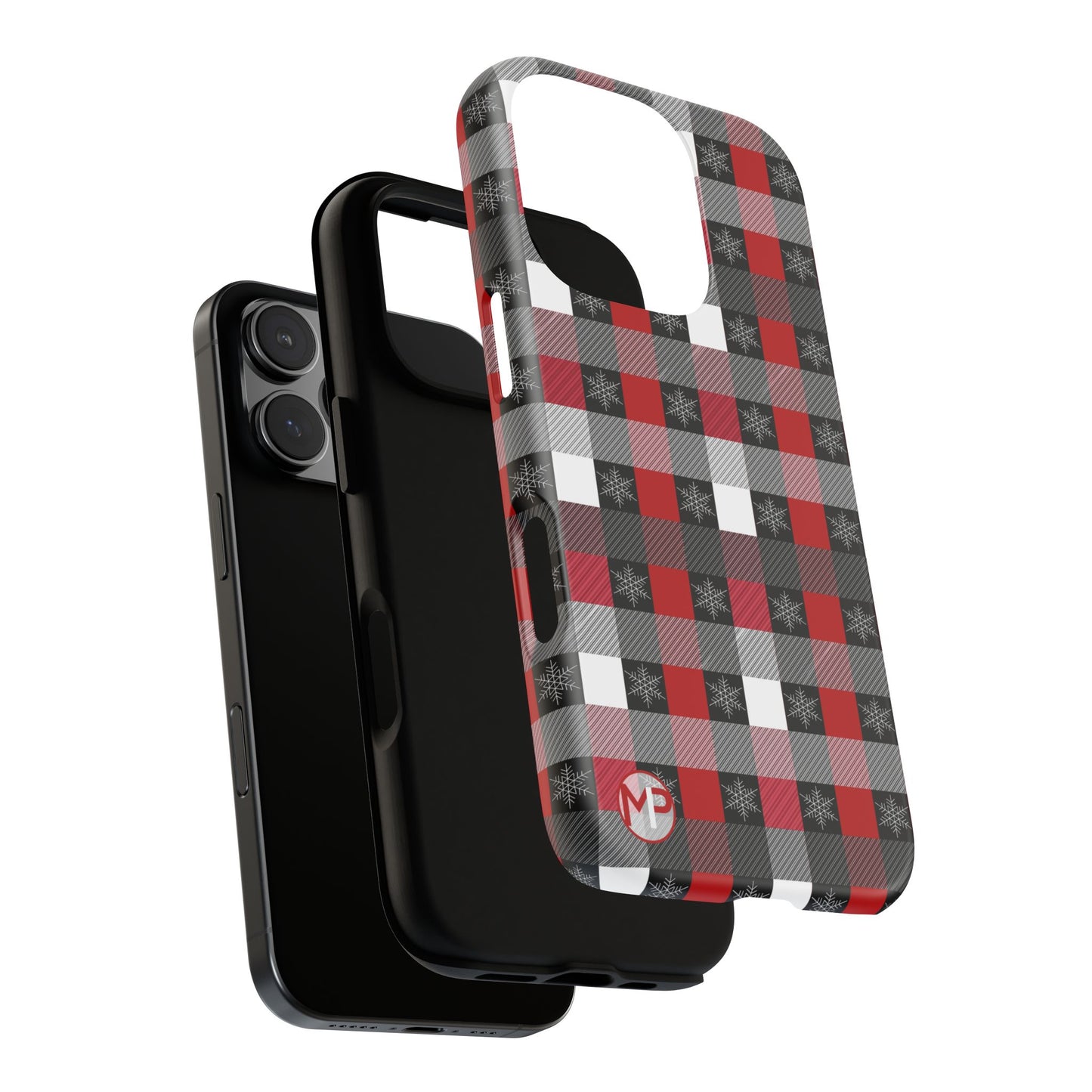 Red and Black Buffalo Plaid Tough Phone Case
