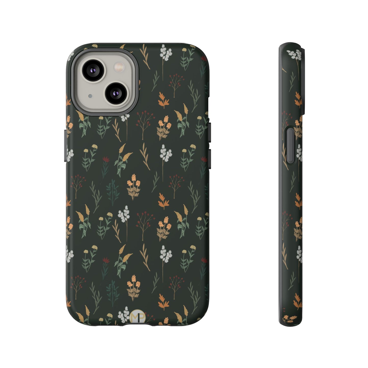 Pressed Floral Tough Phone Case - Durable Design for Nature Lovers