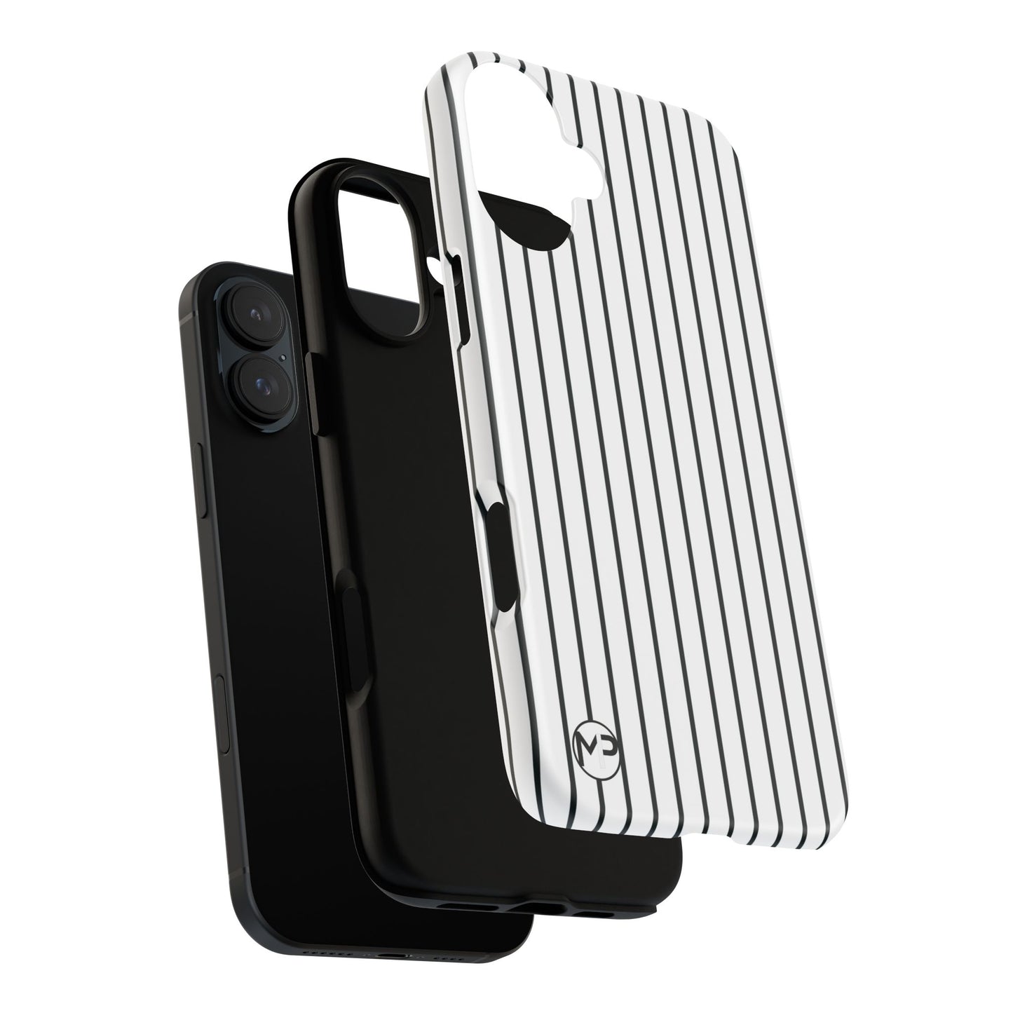 Striped Tough Phone Case — Slim Protective iPhone Cover