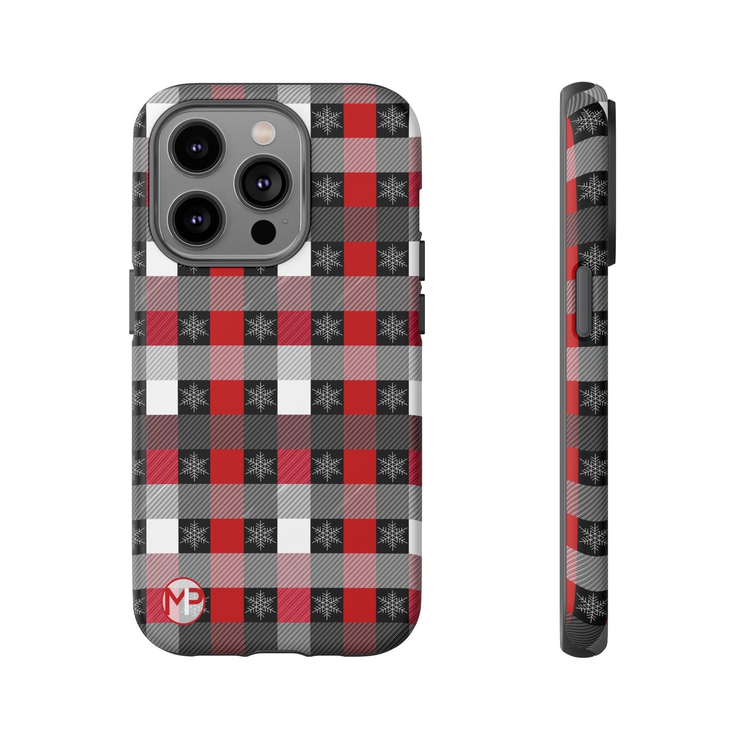 Red and Black Buffalo Plaid Tough Phone Case