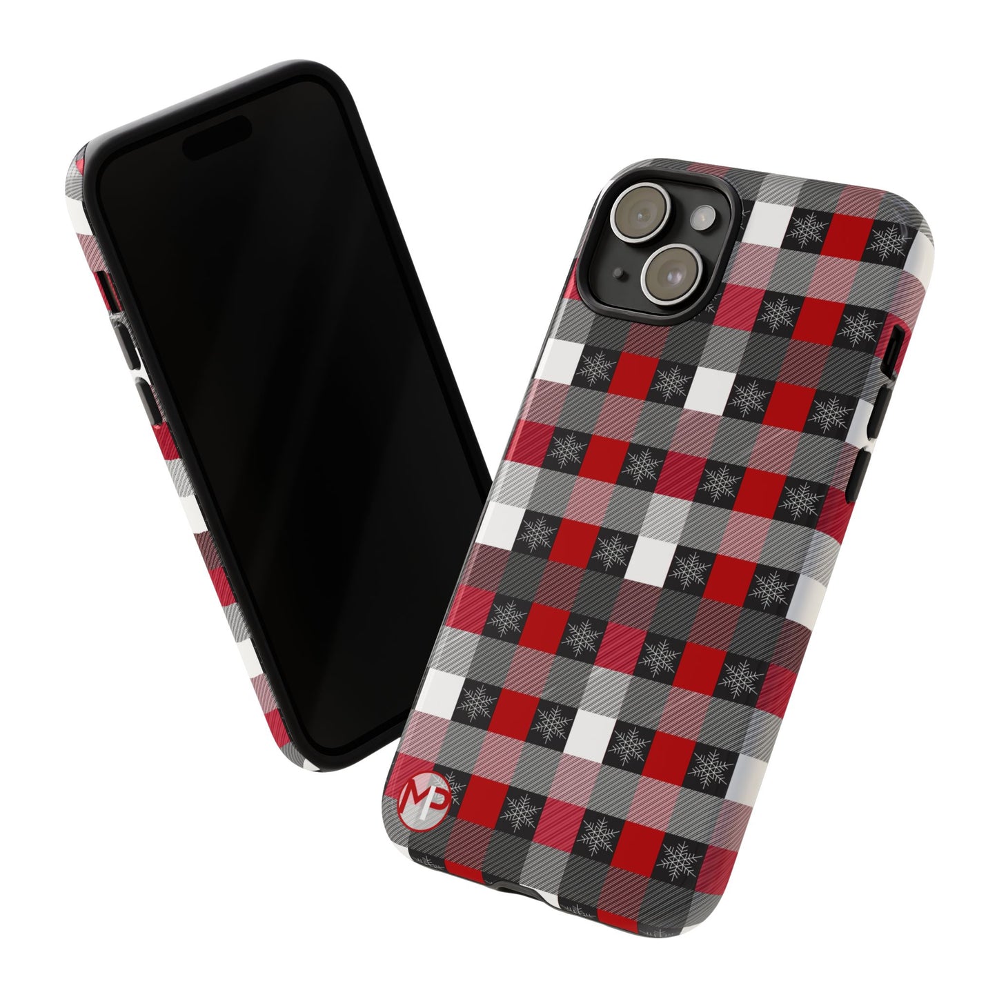 Red and Black Buffalo Plaid Tough Phone Case