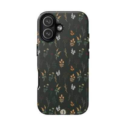Pressed Floral Tough Phone Case - Durable Design for Nature Lovers