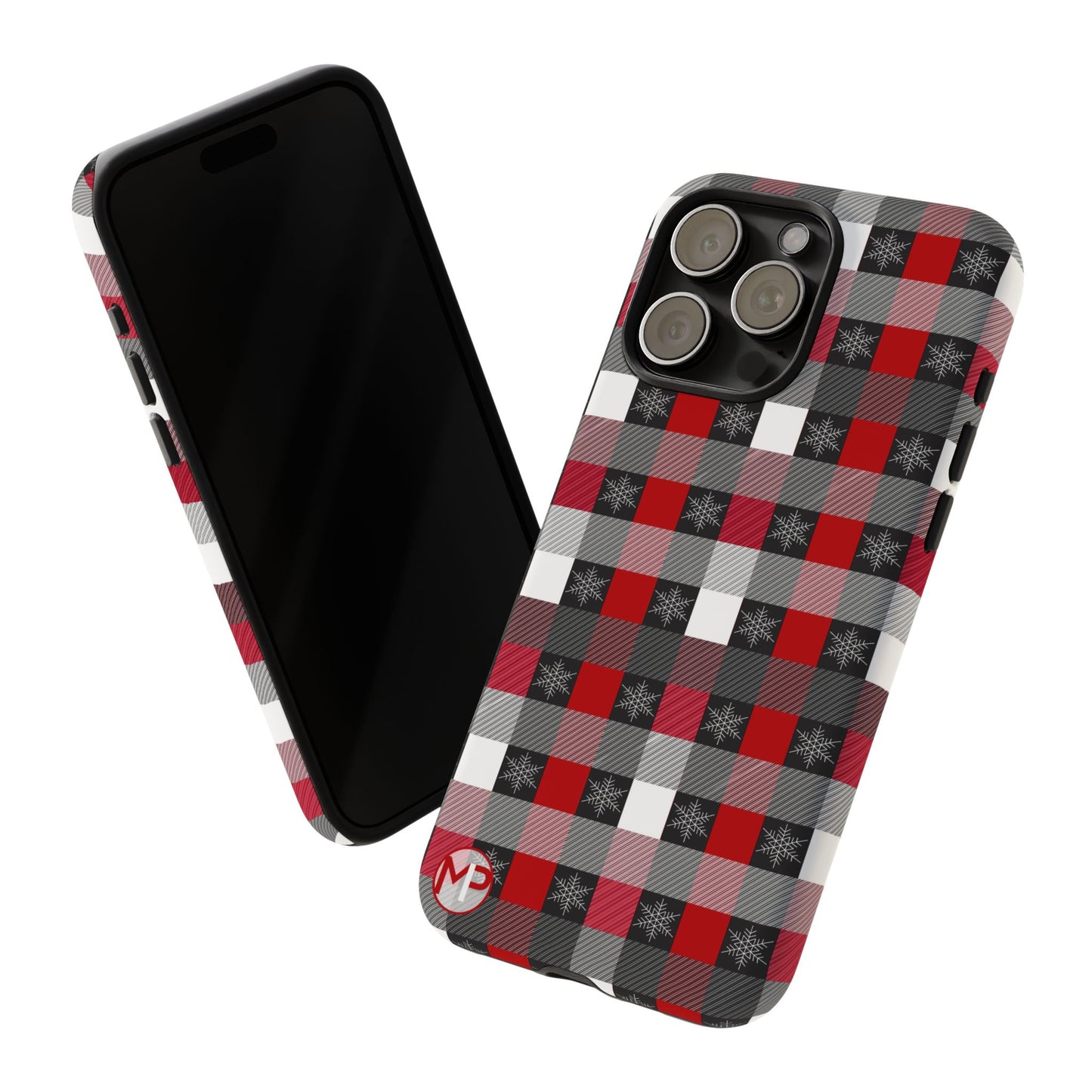 Red and Black Buffalo Plaid Tough Phone Case