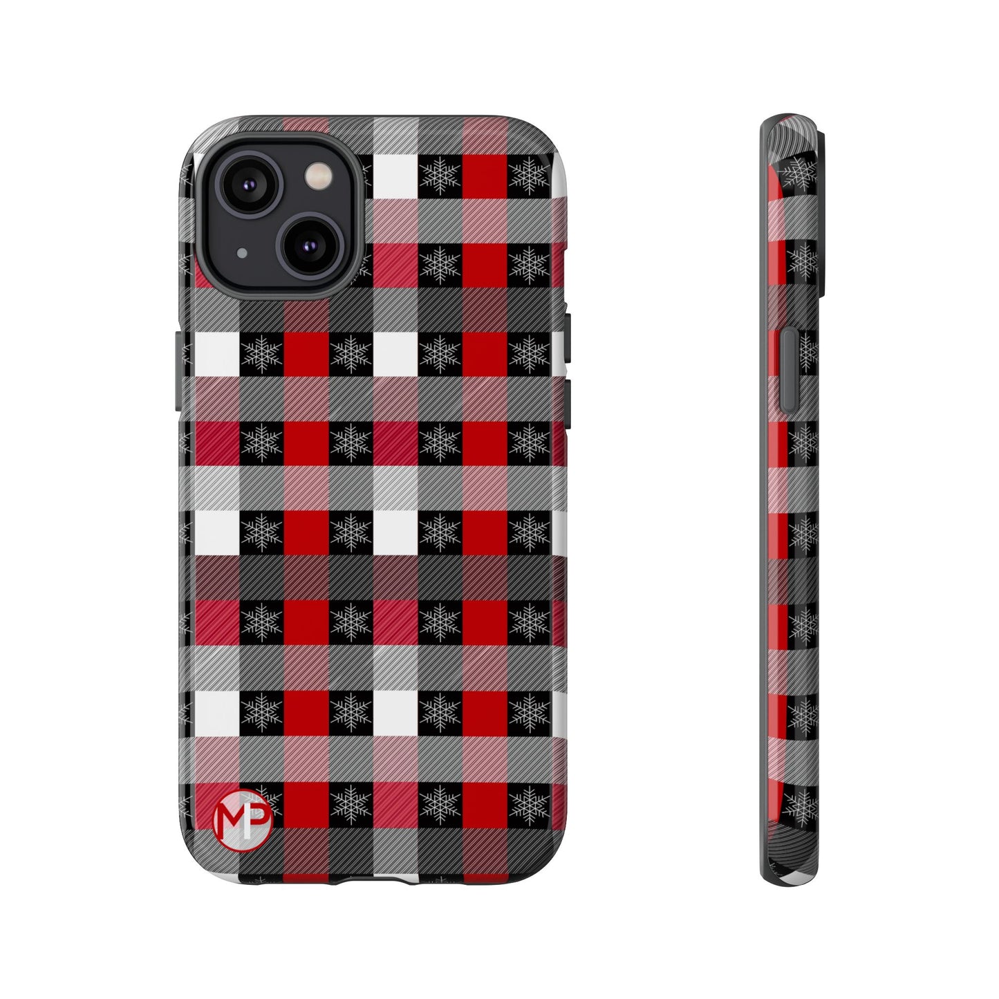 Red and Black Buffalo Plaid Tough Phone Case