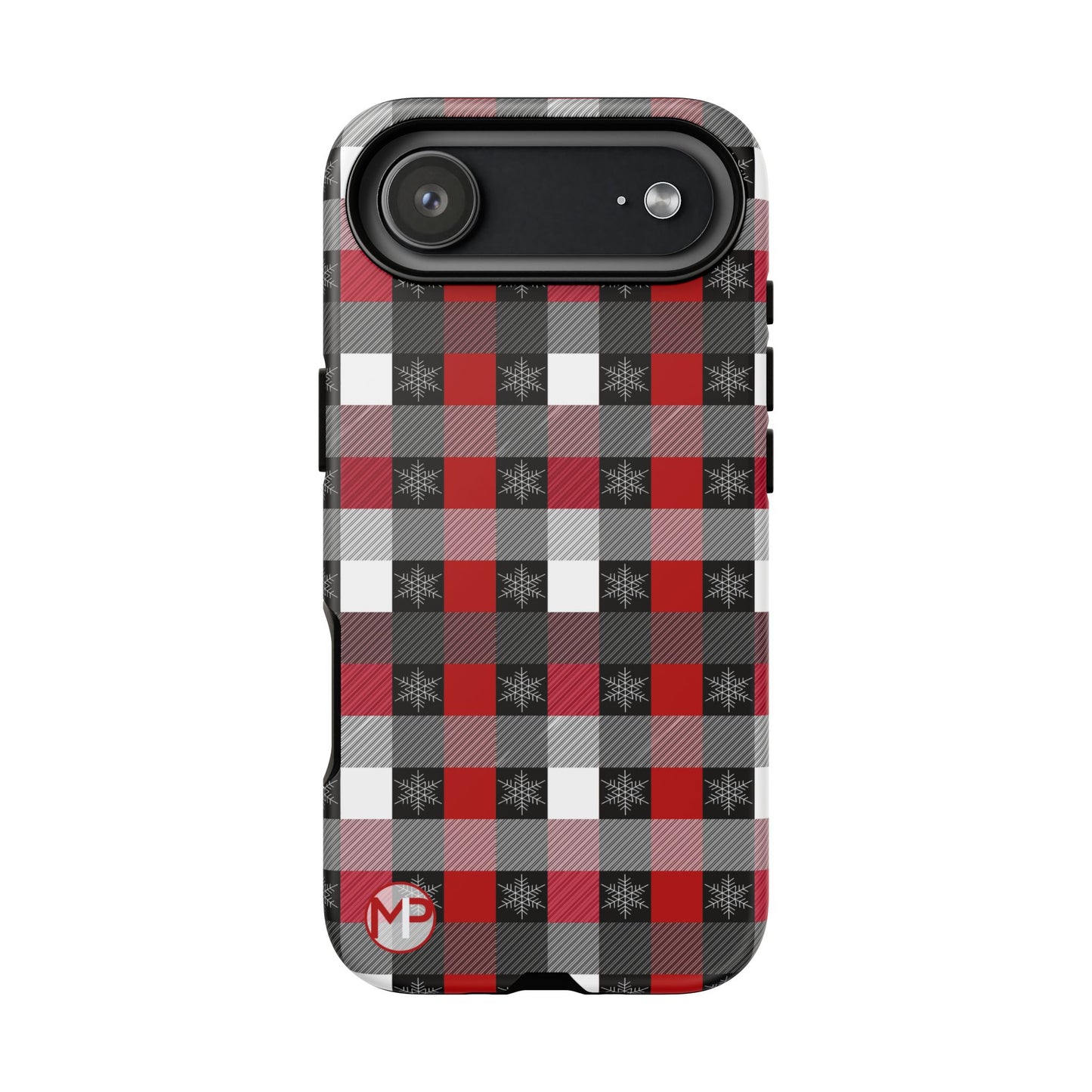 Red and Black Buffalo Plaid Tough Phone Case