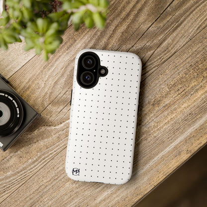 White Mini Polka-Dot Dot Tough Phone Case
