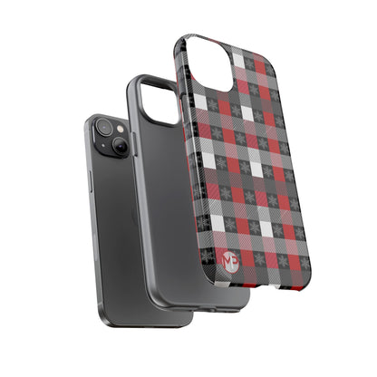 Red and Black Buffalo Plaid Tough Phone Case