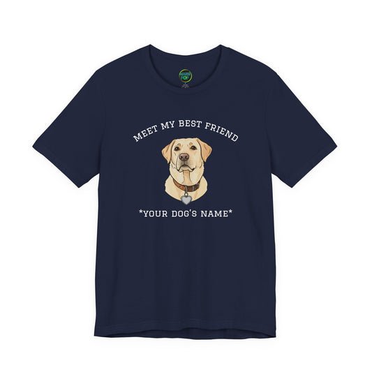 Yellow Labrador Personalized Dog T-Shirt