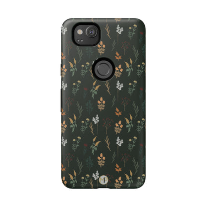 Pressed Floral Tough Phone Case - Durable Design for Nature Lovers