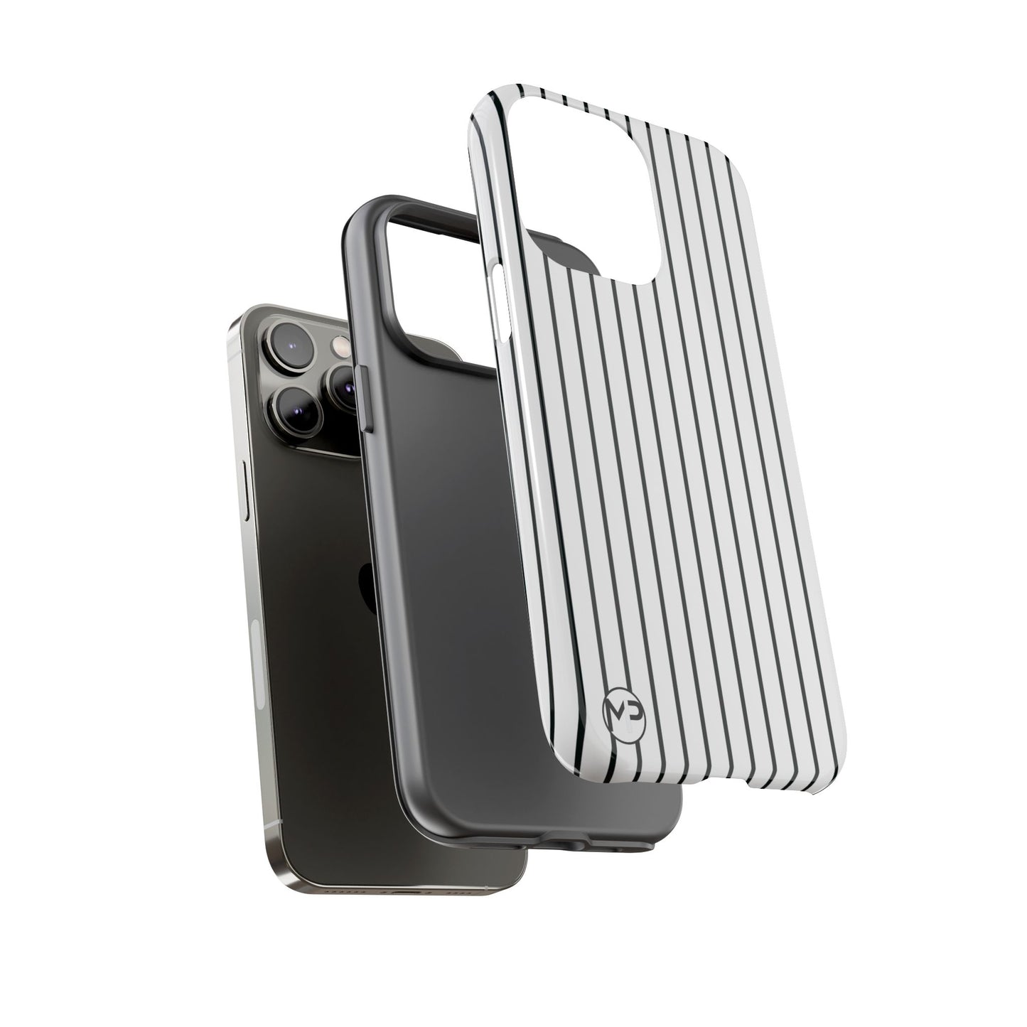 Striped Tough Phone Case — Slim Protective iPhone Cover