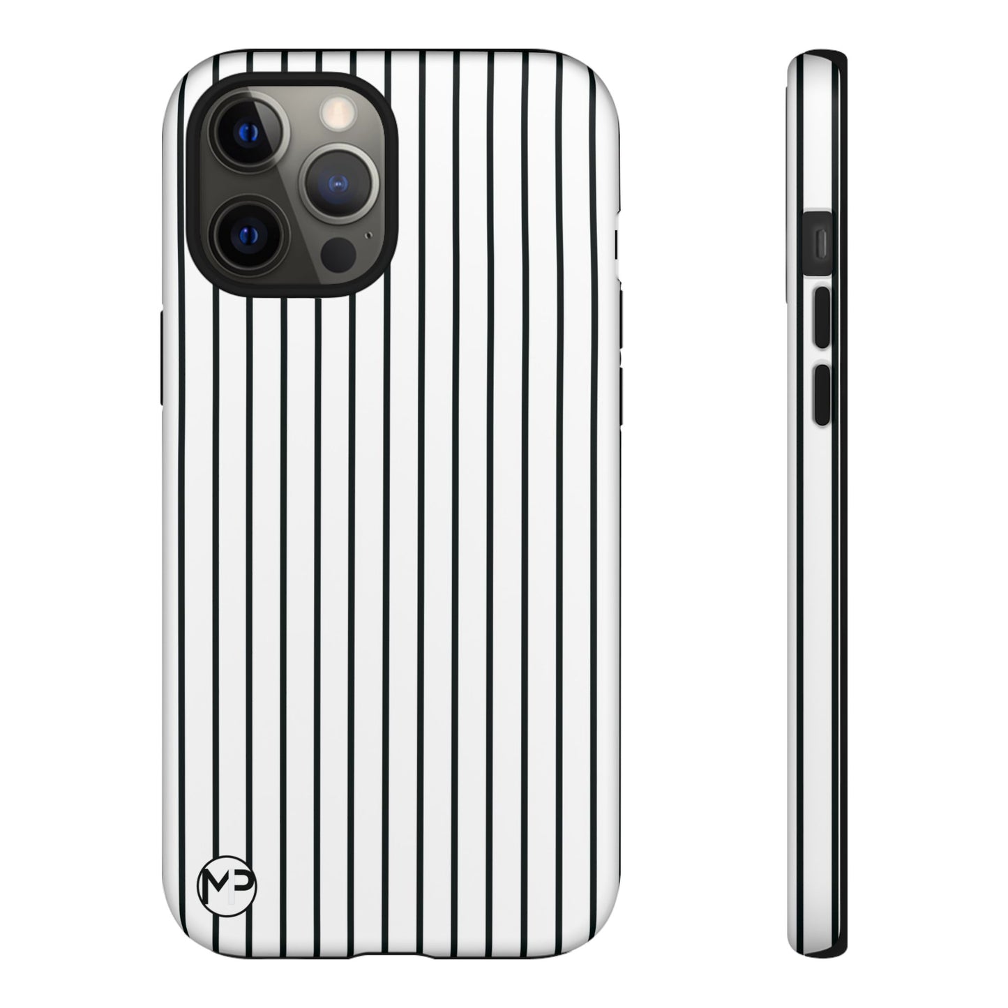 Striped Tough Phone Case — Slim Protective iPhone Cover