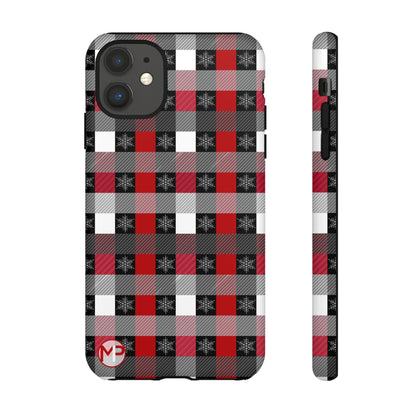 Red and Black Buffalo Plaid Tough Phone Case