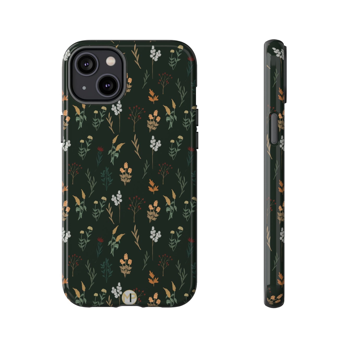 Pressed Floral Tough Phone Case - Durable Design for Nature Lovers