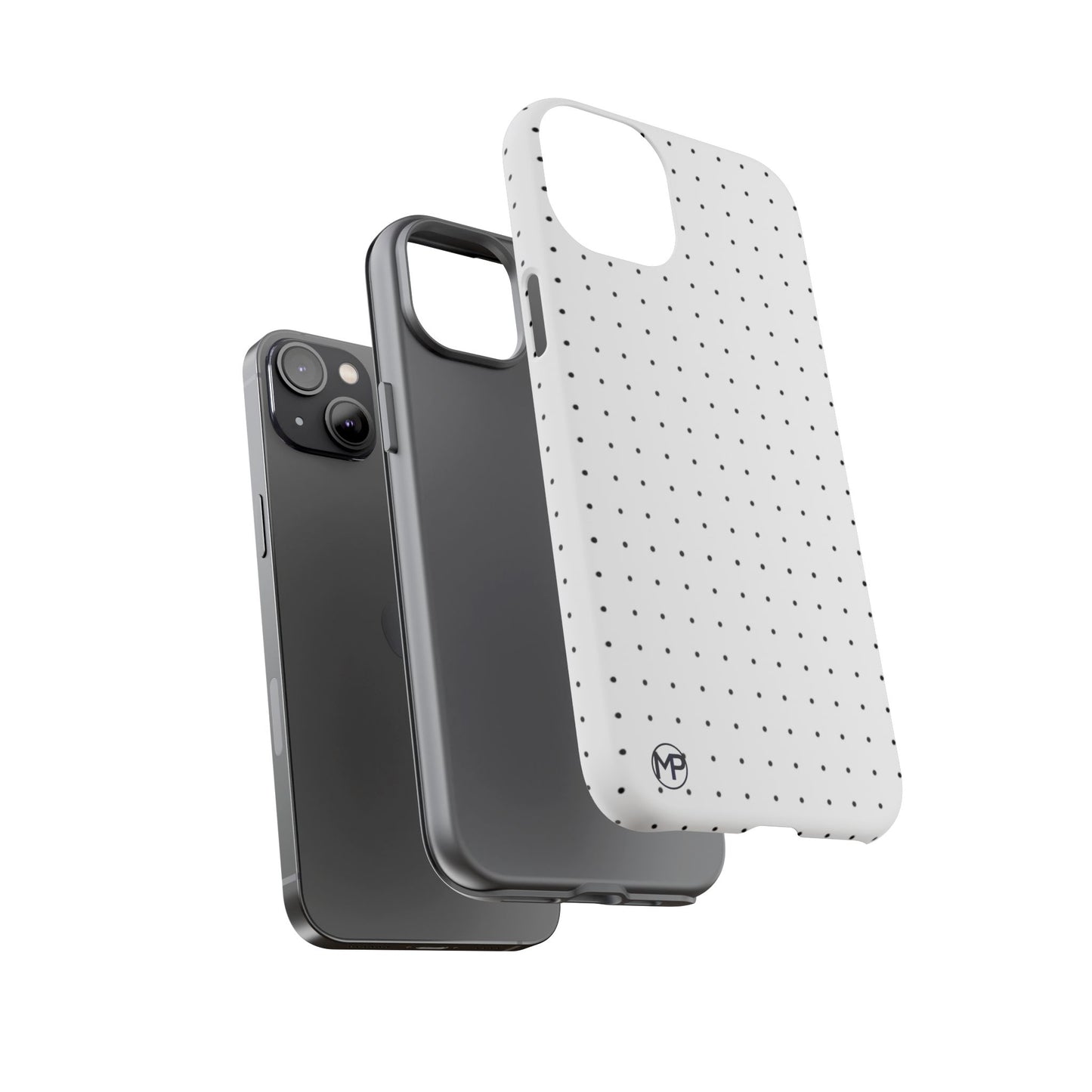 White Mini Polka-Dot Dot Tough Phone Case