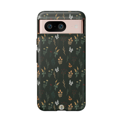 Pressed Floral Tough Phone Case - Durable Design for Nature Lovers