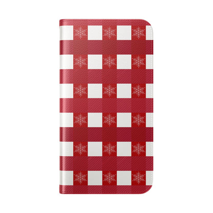 Red Buffalo Plaid Holiday Wallet Phone Case