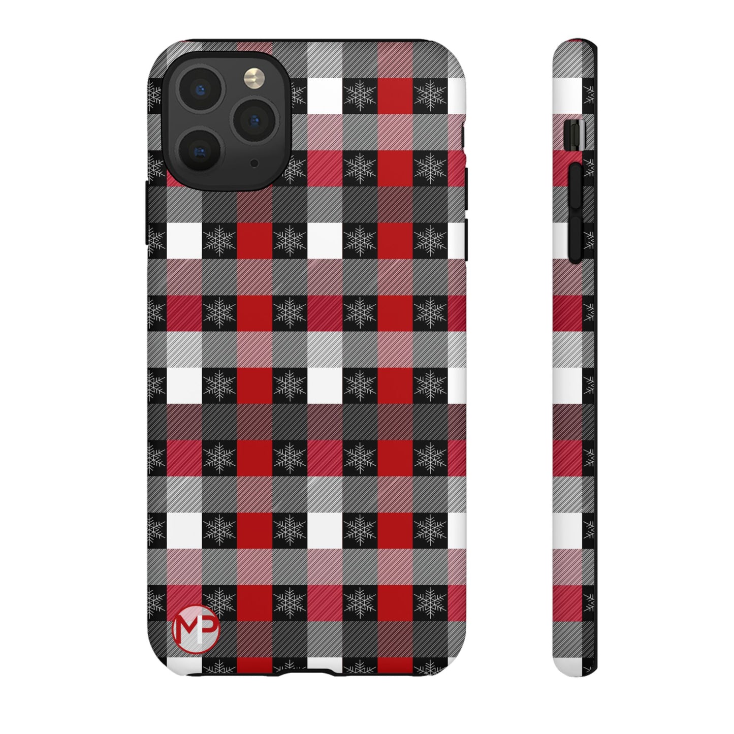 Red and Black Buffalo Plaid Tough Phone Case