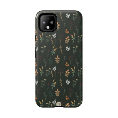 Pressed Floral Tough Phone Case - Durable Design for Nature Lovers
