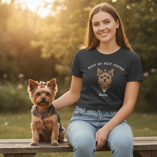 Yorkie- Yorkshire Terrier Personalized Dog T-Shirt