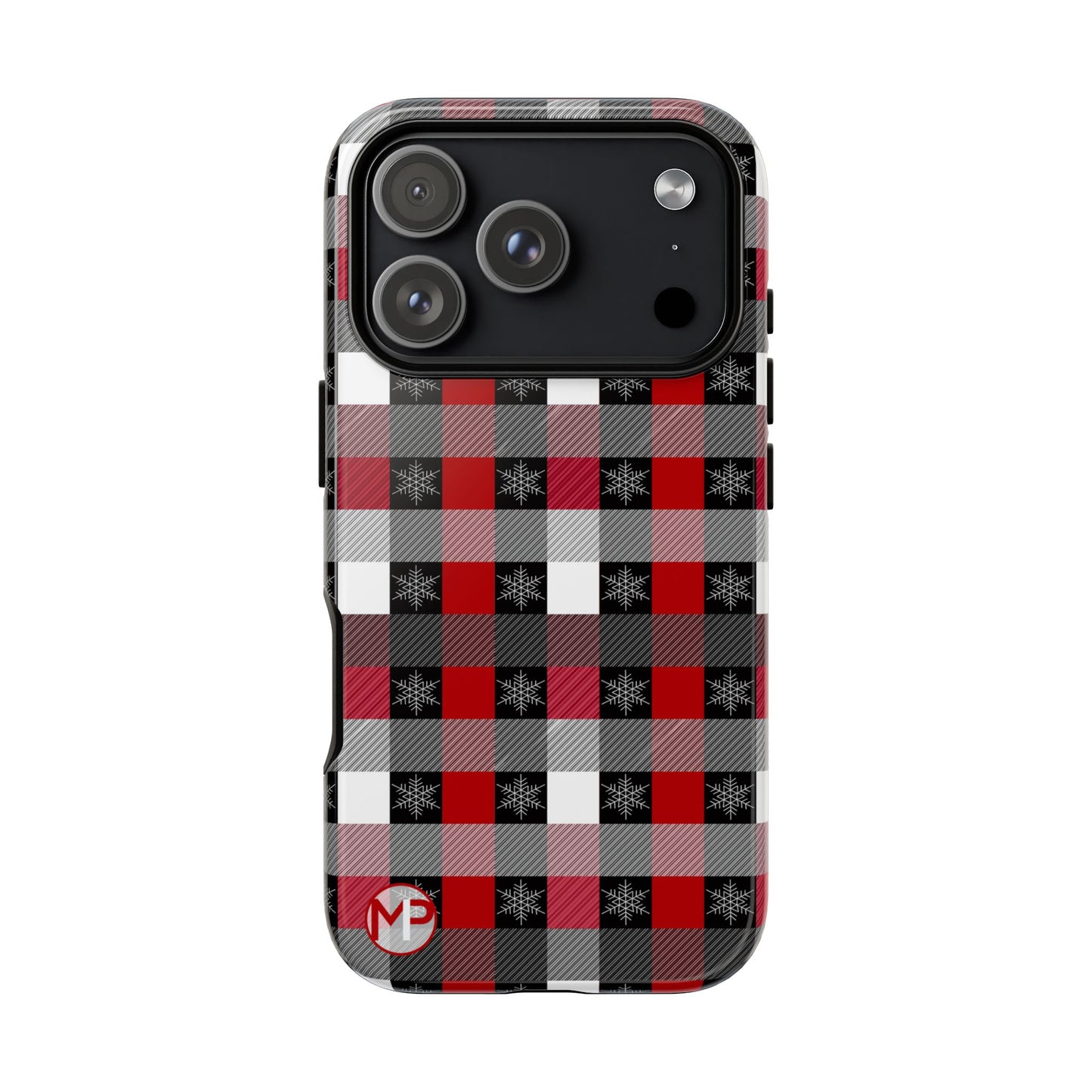 Red and Black Buffalo Plaid Tough Phone Case