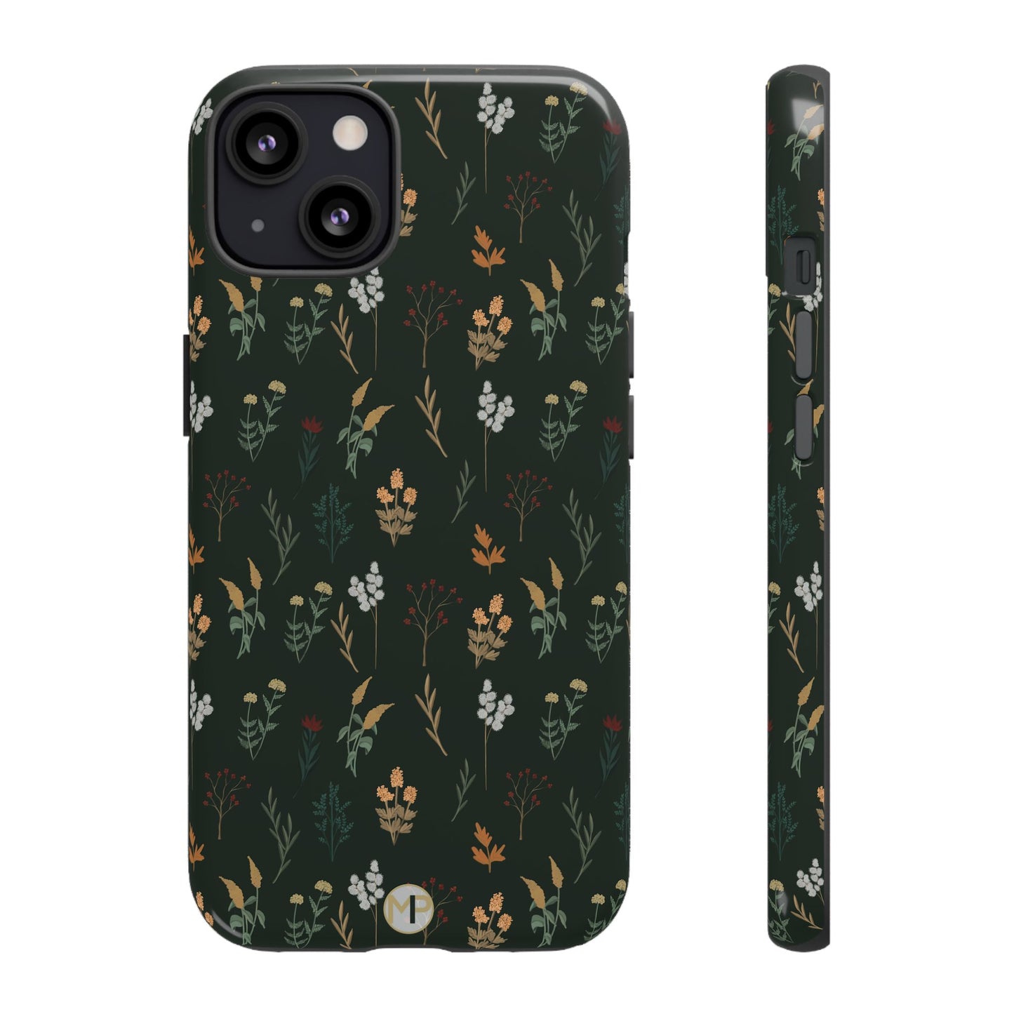 Pressed Floral Tough Phone Case - Durable Design for Nature Lovers