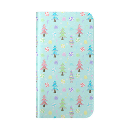 Pastel Christmas Trees Wallet Case