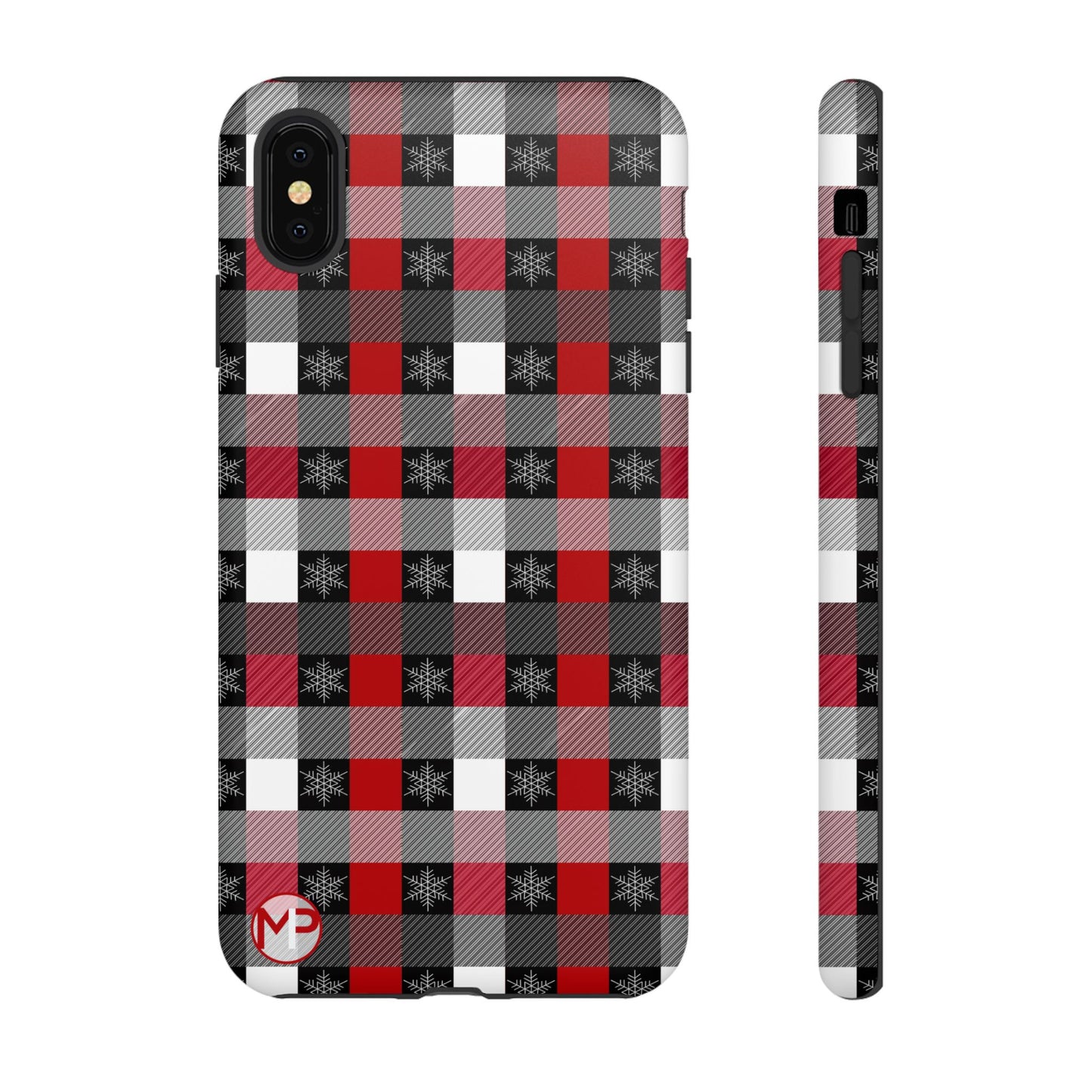 Red and Black Buffalo Plaid Tough Phone Case