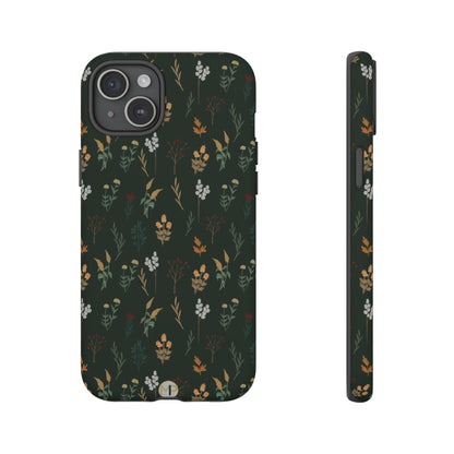 Pressed Floral Tough Phone Case - Durable Design for Nature Lovers