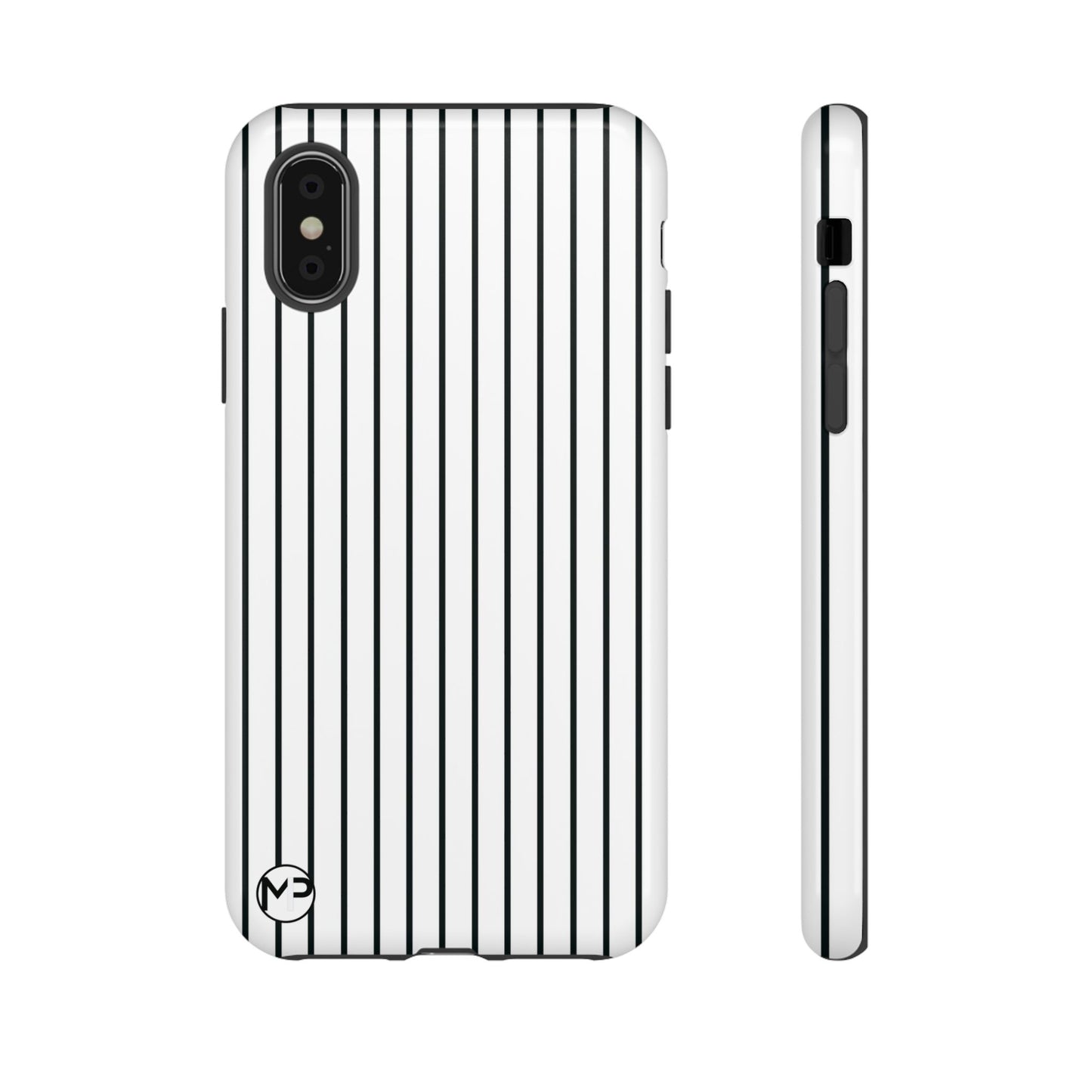 Striped Tough Phone Case — Slim Protective iPhone Cover