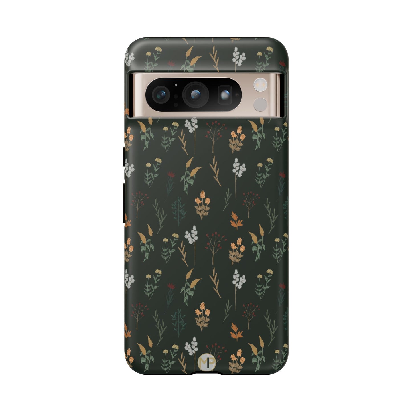 Pressed Floral Tough Phone Case - Durable Design for Nature Lovers