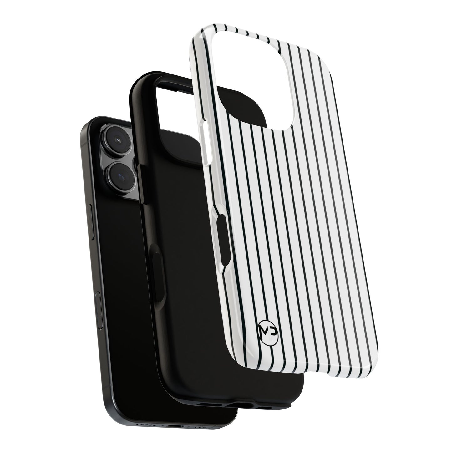 Striped Tough Phone Case — Slim Protective iPhone Cover