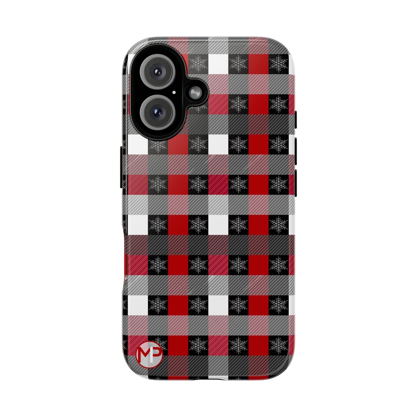 Red and Black Buffalo Plaid Tough Phone Case