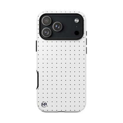 White Mini Polka-Dot Dot Tough Phone Case