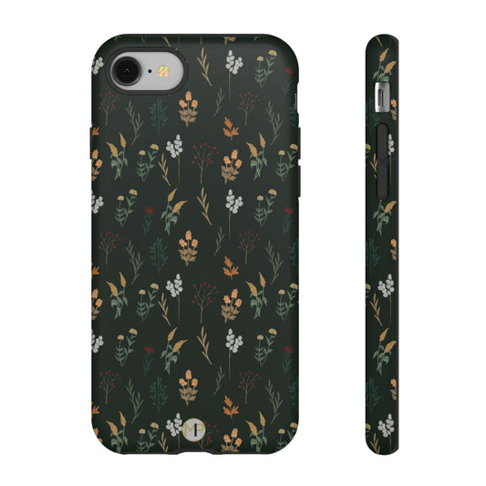 Pressed Floral Tough Phone Case - Durable Design for Nature Lovers