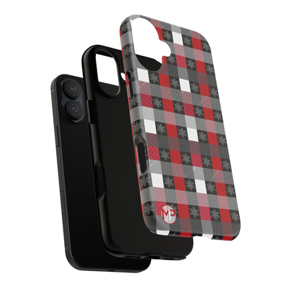 Red and Black Buffalo Plaid Tough Phone Case