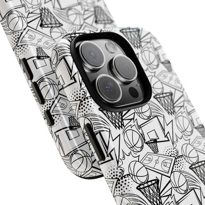 Basketball Doodle Tough Phone Case